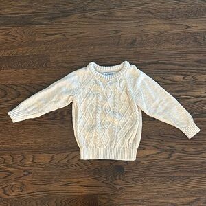Old Navy Boys Cream Cable Knit Sweater